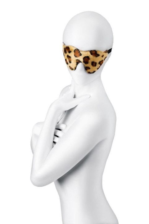 Maska Anonymo skóra PU z printem czarna 26 cm Anonymo by TOYFA