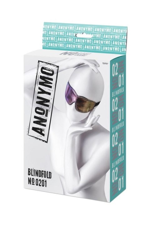 Maska BDSM Anonymo PVC z nadrukiem 27,5 cm Anonymo by TOYFA