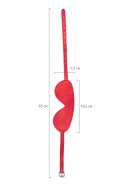 Maska BDSM Anonymo ze skóry PU czerwona 65 cm Anonymo by TOYFA