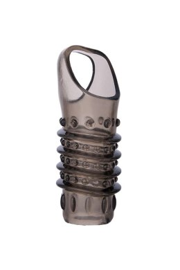 Nakładka na penisa XLover TPE przezroczysto czarna 10,5 cm XLover by TOYFA