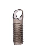 Nakładka na penisa XLover TPE przezroczysty czarny 11 cm XLover by TOYFA