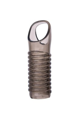 Nakładka na penisa XLover TPE przezroczysty czarny 11 cm XLover by TOYFA