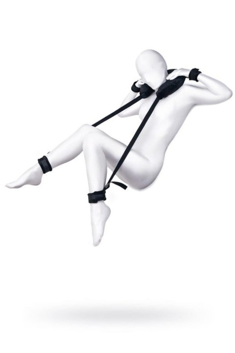 Pas do unieruchamiania z poduszką Anonymo welurowy czarny 127 cm Anonymo by TOYFA