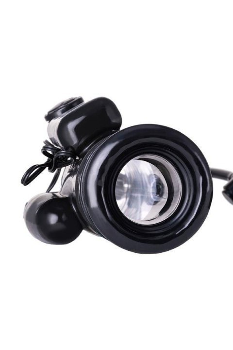 Pompka do penisa z wibracją A-Toys transparentna czarna 22,8 cm A-Toys