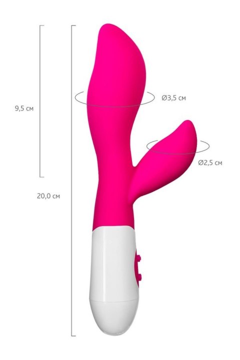 Wibrator króliczek Lilu A-Toys silikonowy różowy 20 cm A-Toys