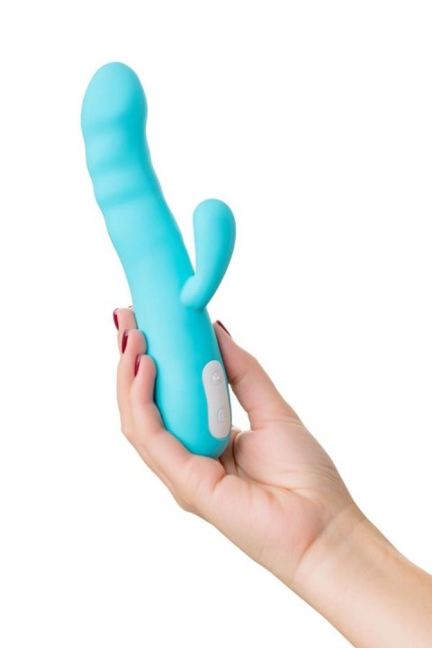 Wibrator króliczek rotacyjny JOS MERRY SWI niebieski silikonowy 20.7 cm USB JOS