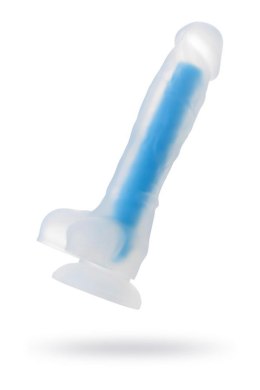 Dildo Matt Glow świecące w ciemności niebieskie 18 cm Beyond by Toyfa