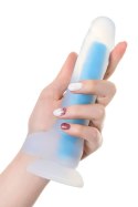 Dildo Matt Glow świecące w ciemności niebieskie 18 cm Beyond by Toyfa