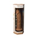 Dildo z cyberskóry Silexd Model 2 karmelowy 19 cm z przyssawką Silexd