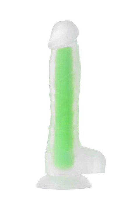 Dildo żelowe Beyond by Toyfa Wade Glow świecące zielone 14,5 cm Beyond by Toyfa
