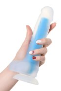 Dildo żelowe świecące Bruce Glow niebieskie 16,5 cm Beyond Beyond by Toyfa