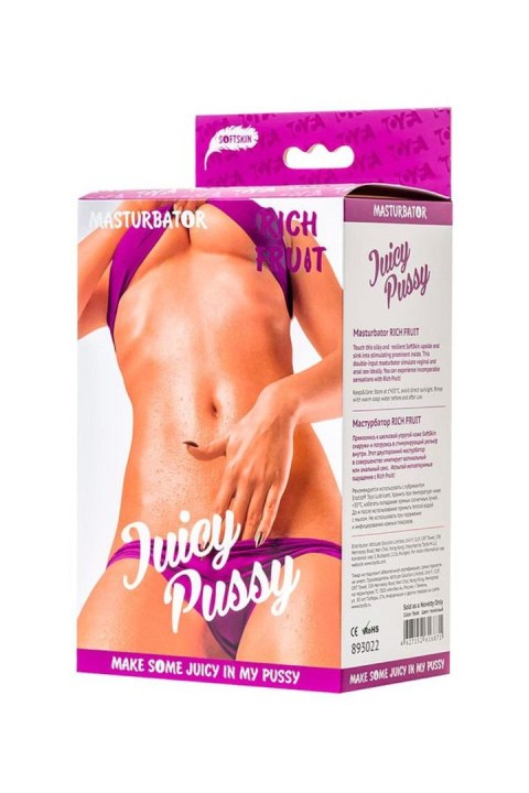 Masturbator Rich Fruit Juicy Pussy SoftSkin 16cm Juicy Pussy by TOYFA
