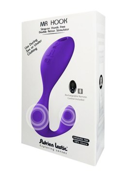 Wibrator z pilotem Adrien Lastic Mr.HOOK+LRS silikonowy USB 12 cm Adrien Lastic