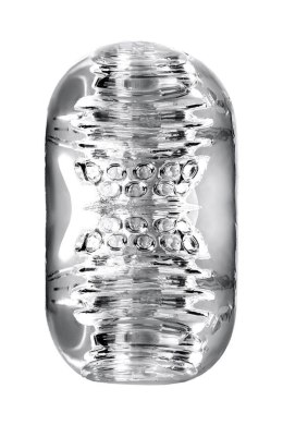 Wibrujący masturbator Lingam Khani transparentny 9 cm Lingam by TOYFA