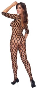 Kombinezon erotyczny Fantasy czarny otwarty krok S L Fantasy by Cottelli Collection