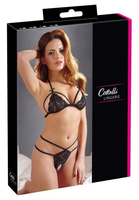 Komplet koronkowy Cottelli LINGERIE czarny M Cottelli LINGERIE