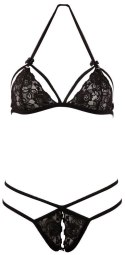 Komplet koronkowy Cottelli LINGERIE czarny M Cottelli LINGERIE