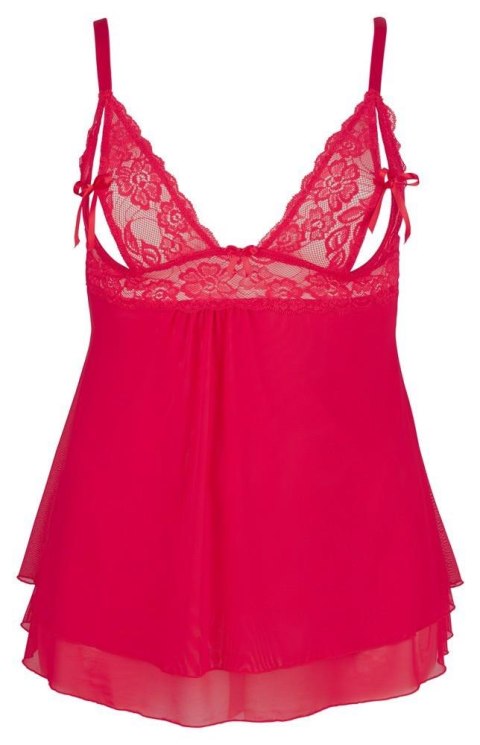 Babydoll Cottelli CURVES czerwony 2XL z Powernet Cottelli CURVES