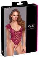 Body Cottelli bordowe z perełkami L Cottelli LINGERIE