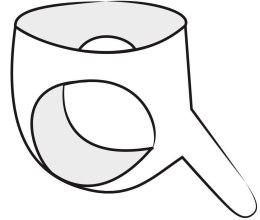 Strapon lateksowy Late X czarny SL 16 cm Late X
