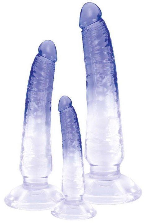 Zestaw dildo analnych Crystal 3 sztuki PVC Crystal