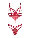 Body otwarte Matildea czerwone Obsessive L/XL Obsessive