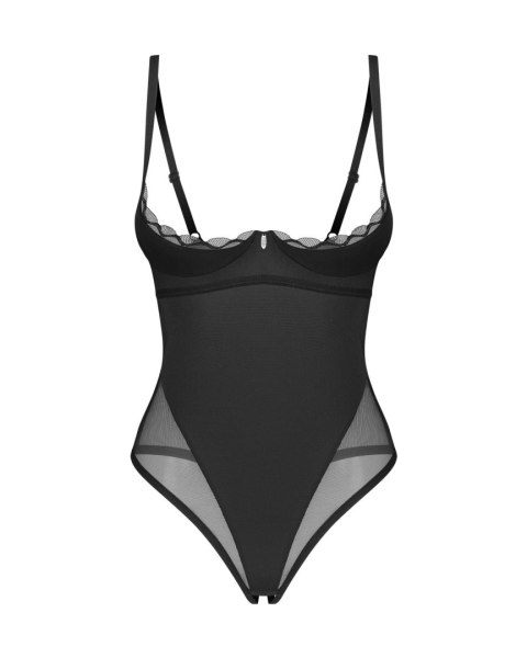 Body otwarte Obsessive Stelisa czarne 2XL/3XL Obsessive