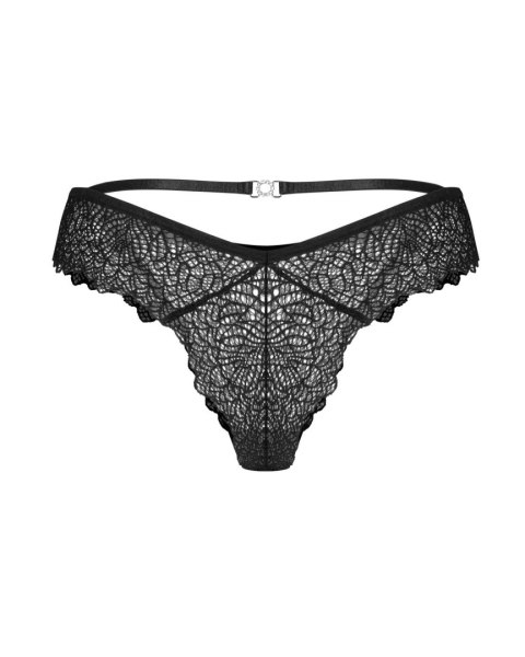 Figi koronkowe Iliosa Obsessive czarne L/XL Obsessive