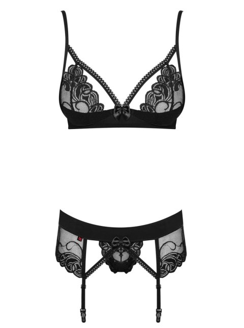 Komplet bielizny Wonderia Obsessive 3 częściowy S/M Obsessive