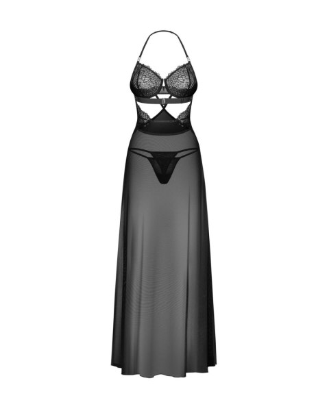 Koszulka nocna i stringi Iliosa Obsessive czarne L/XL Obsessive