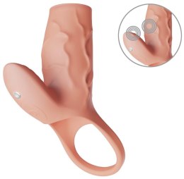 Nakładka silikonowa Realistixxx Real Sleeve Clit S z wibracjami USB Realistixxx