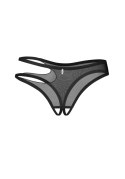 Stringi bezkroczowe Obsessive Saturis czarne L/XL Obsessive