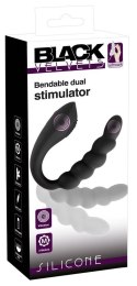 Wibrator analny giętki Black Velvets silikonowy USB 26 cm Black Velvets
