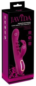 Wibrator króliczek Javida 2F squirt silikonowy USB 22,5 cm JAVIDA