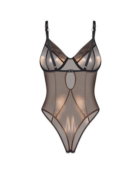 Body erotyczne Obsessive Soranna otwarte złote S/M Obsessive