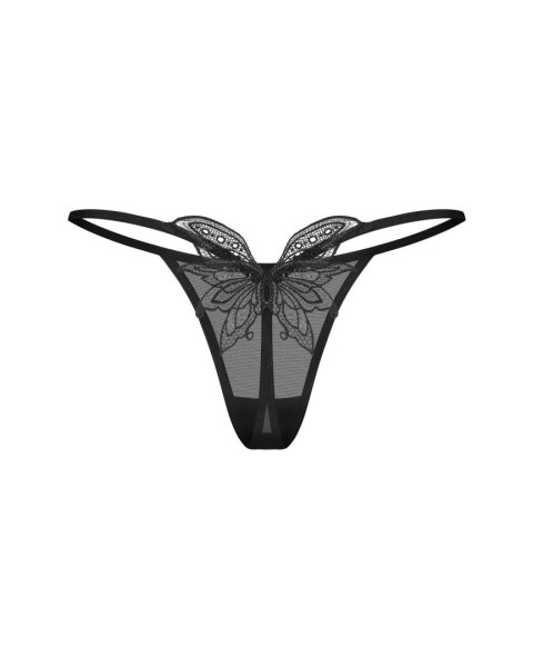 Stringi Veyane z koronkowym motylem Obsessive L/XL Obsessive