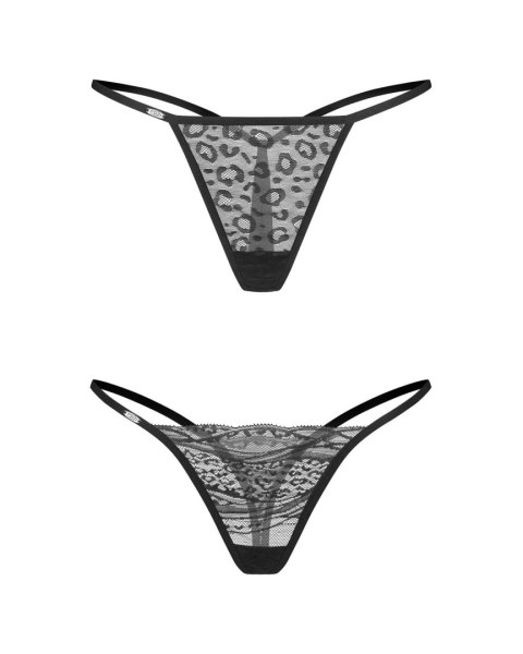 Stringi erotyczne Obsessive Clara dwupak 2XL 3XL Obsessive