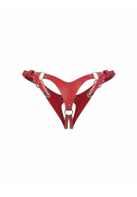 Stringi otwarte Inferro Obsessive czerwone S/M/L Obsessive