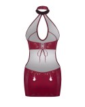 Sukienka lakierowana Redya Obsessive czerwona 2XL/3XL Obsessive