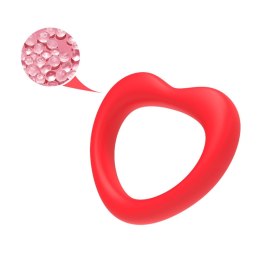 Pierścień erekcyjny Sweetheart silikonowy czerwony B - Series Joy