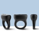 Pierścień wibrujący silikonowy B Series Joy czarny USB 9 funkcji B - Series Joy