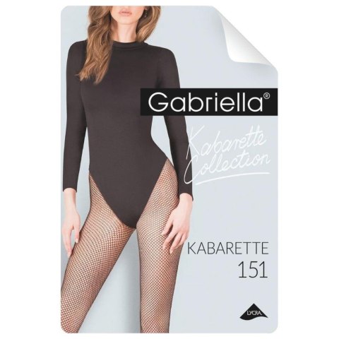 Rajstopy Gabriella Kabarette 151 czarne XL XXL Gabriella