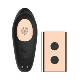 Wibrator w kształcie C Rosy Gold z etui ładującym czarny Rosy Gold