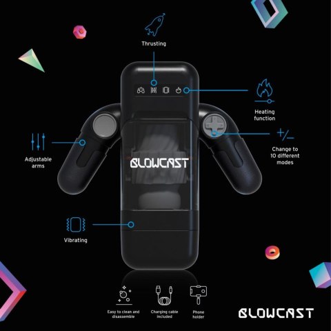 Automatyczny masturbator Blowbot BLOWCAST z wibracją i podgrzewaniem BLOWCAST