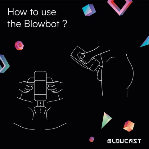 Automatyczny masturbator Blowbot BLOWCAST z wibracją i podgrzewaniem BLOWCAST