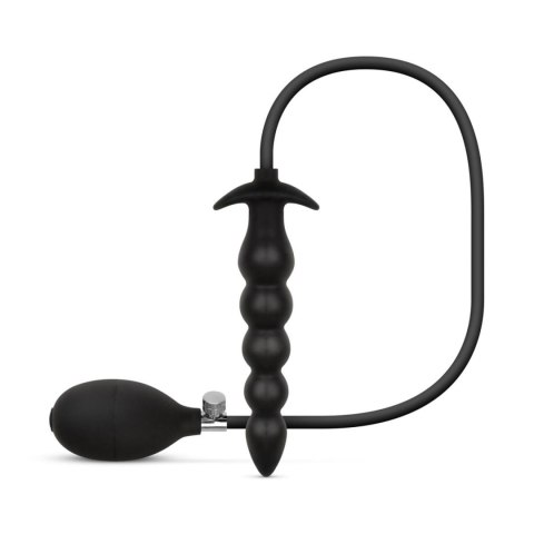 Pompowany korek analny EasyToys 20 cm czarny Easytoys