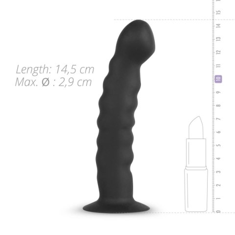 Strap on silikonowy EasyToys czarny 14.5 cm Easytoys