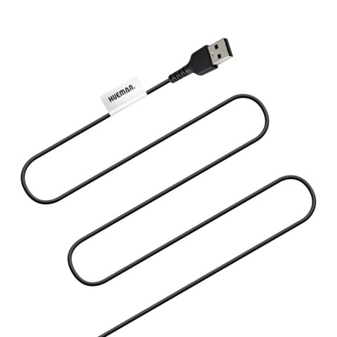 Wibrujący korek analny Hueman Voyager fioletowy silikonowy z pilotem USB Hueman