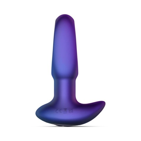 Wibrujący korek analny Hueman Voyager fioletowy silikonowy z pilotem USB Hueman