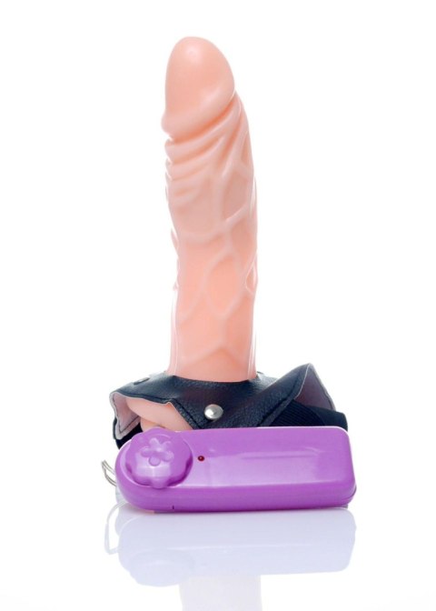 Wibrująca miękka proteza hollow strap-on Adrian EasyLove B - Series EasyLove